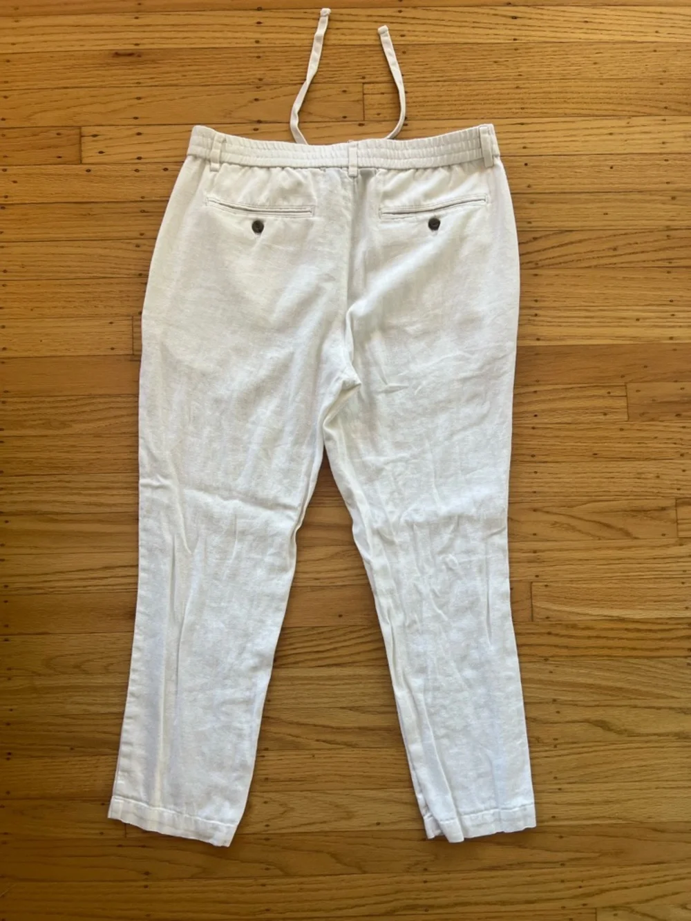 Banana Republic Mens White Linen Blend Pants 33x30